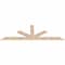 Ekena Millwork Saratoga Smooth Timber Gable Bracket, Douglas Fir, 96"W x 32"H x 1 1/2"D x 5 1/2"F, 8/12 Pitch GBW096X32X0206SAR00SDF - alternate 5